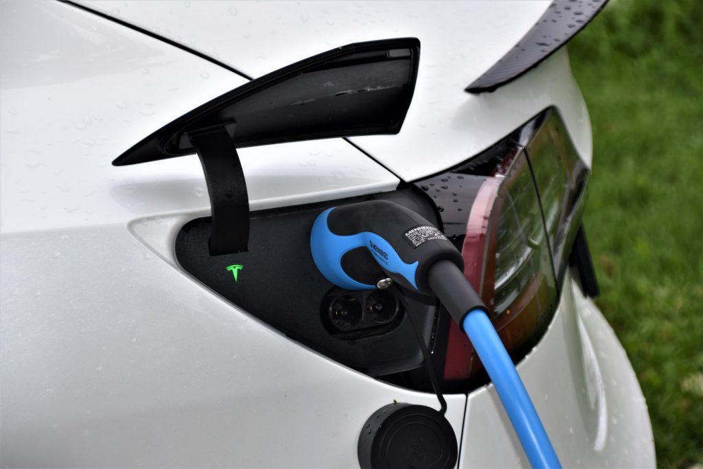 Tesla electric vehicle charging