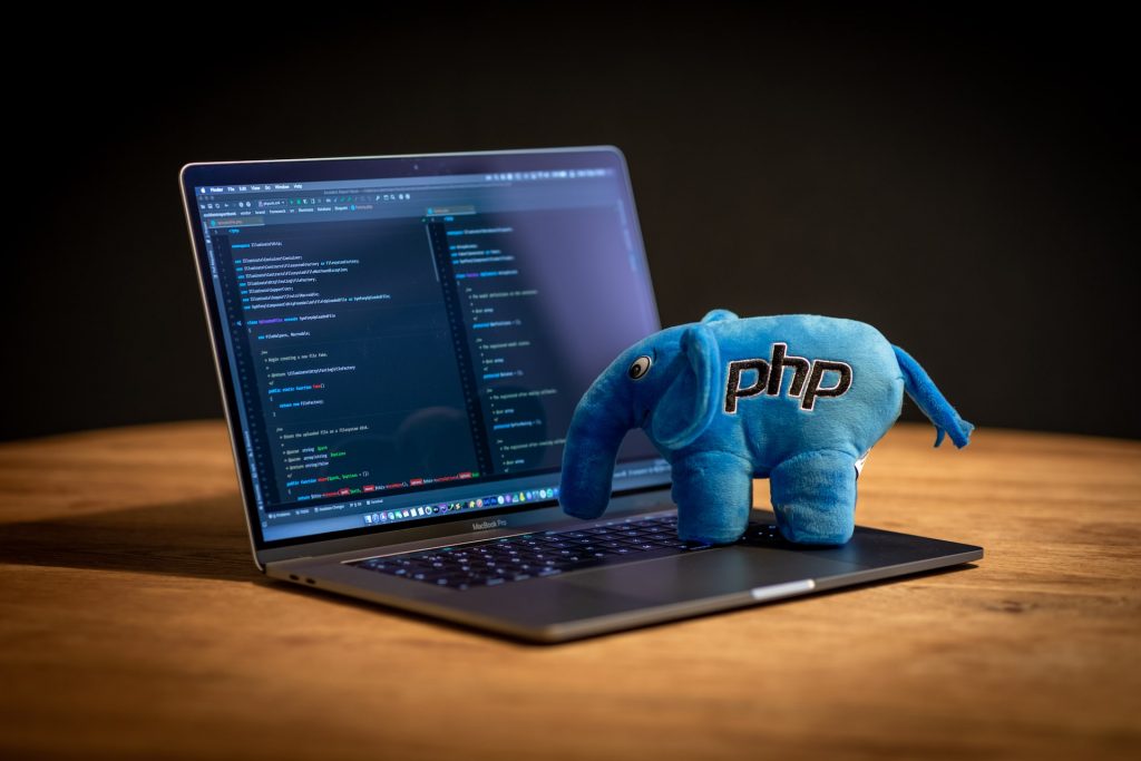 PHP Plush elephant on Macbook Pro
