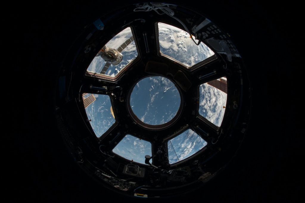 View of Earth from NASA space station window